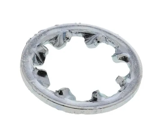 63-6695-24　Bright Zinc Plated Steel Internal Tooth Shakeproof Washer, M6　526-619