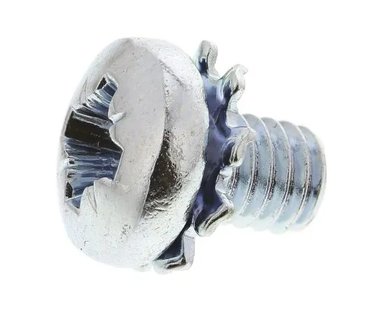 63-6611-65　RS PRO M4 x 6mm Zinc Plated Steel Pan Head Sems Screw, External Tooth Washer　278-685