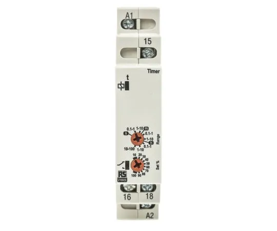 63-6743-11　RS PRO SPDT Multi Function Timer Relay, 12 → 230V ac/dc, DIN Rail Mount　102-6129
