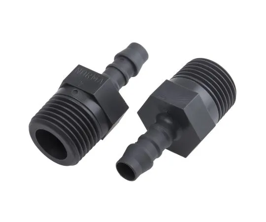 63-6729-31　Straight Male Hose Coupling 1/2in, 1/2 in BSP Male, Nylon　795-168