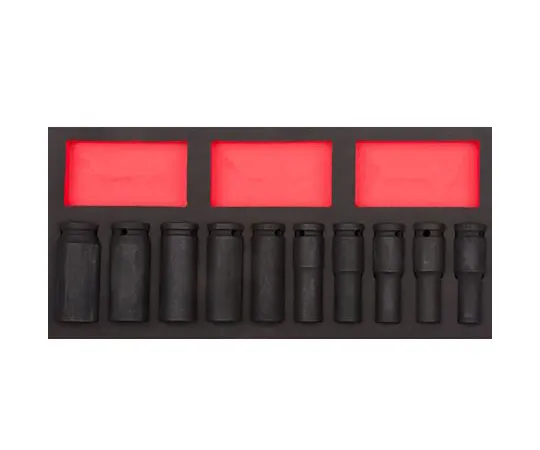 63-6978-80　RS Pro 10 → 24mm, 1/2 in Drive Impact Socket Set Square, 78 mm length　125-3056