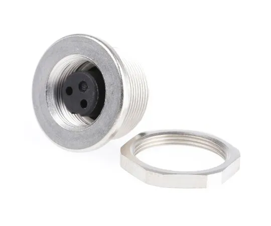 63-7019-10　Binder 712 Series M9 Panel Mount Connector, 2 contacts Socket　09-0404-00-02