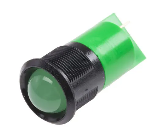 63-6587-38　RS PRO Green Indicator, 24 V ac/dc, 22mm Mounting Hole Size, Solder Tab Termination　211-437
