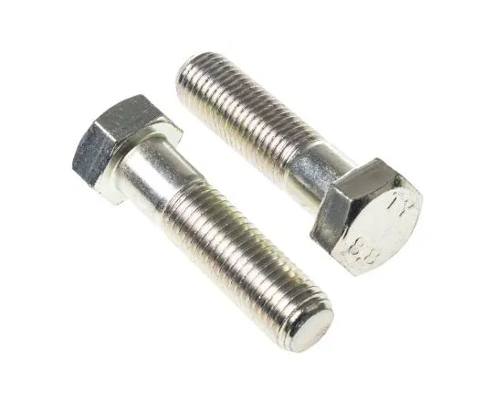 63-6612-25　Clear Passivated, Zinc Steel Hex Bolt, M16 x 60mm　279-880