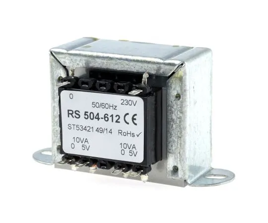 63-6680-58　RS PRO 20VA 2 Output Chassis Mounting Transformer, 5V ac　504-612