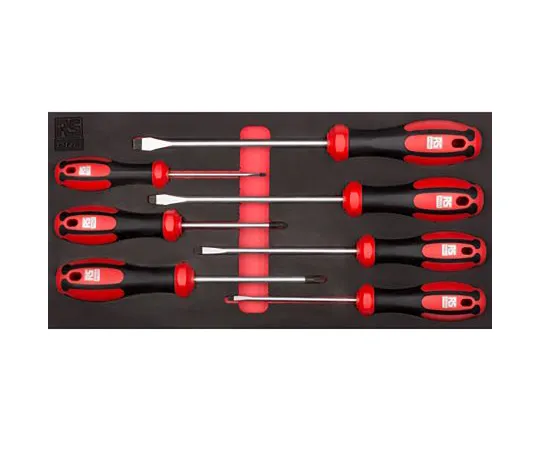 63-6978-81　RS PRO Standard Phillips, Slotted Screwdriver Set 7 Piece　125-3057