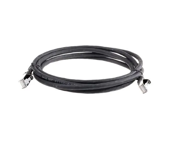 63-6702-66　RS PRO Black Cat6 Cable, F/UTP, Male RJ45/Male RJ45, Terminated, 2m　556-348