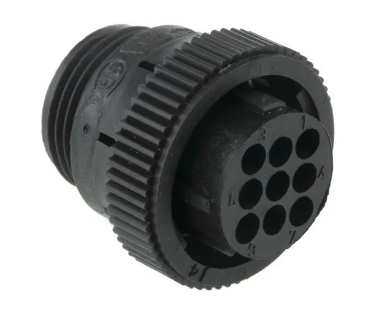 63-7354-65　TE Connectivity CPC Series 1 Series Cable Mount Connector, 9 contacts Socket　182645-1