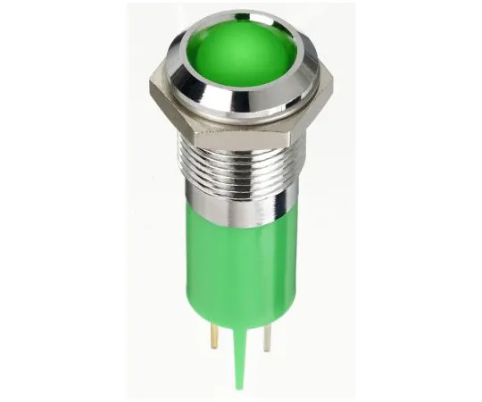 63-7039-65　RS PRO Green Indicator, 2 V dc, 14mm Mounting Hole Size, Faston, Solder Lug Termination, IP67　134-5538