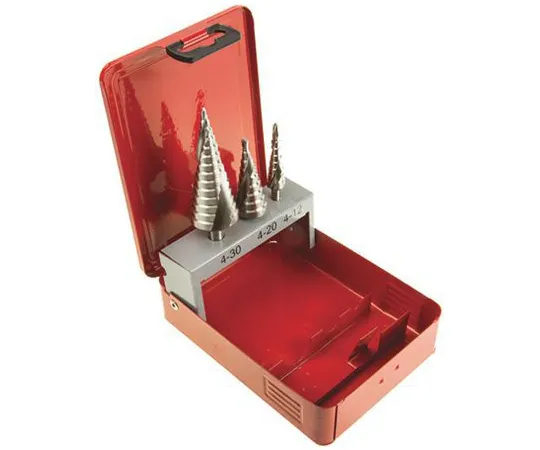 63-6599-22　RS PRO 3 Piece Metal Step Drill Bit Set, 4mm to 30mm　232-614