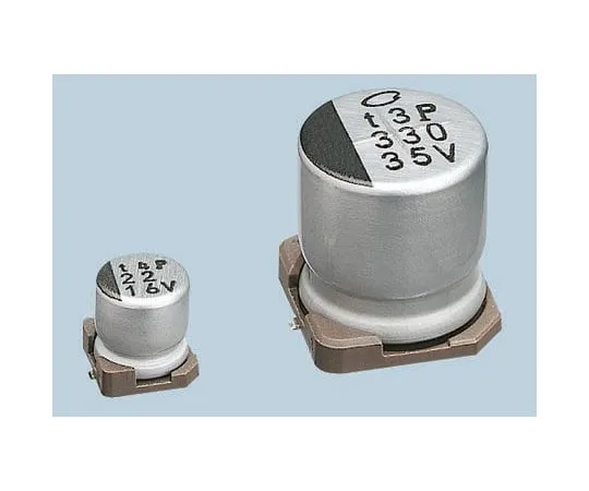 63-7338-38　Nichicon 1000μF 6.3V dc Aluminium Electrolytic Capacitor, Surface Mount 8 (Dia.) x 10mm +105°C 8mm 3.1mm　UWT0J102MNL1GS