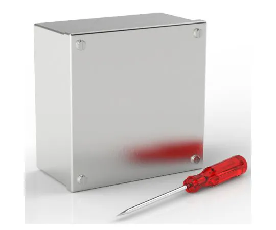 63-6814-02　RS PRO 304 Stainless Steel Satin Adaptable Enclosure Box, 0 Knockouts 160mm x 160 mm x 85mm　121-9696