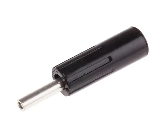 63-6749-63　RS PRO Black Male Banana Plug - Solder Termination, 50V, 10A　103-7621