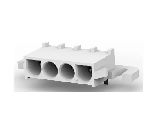 63-6690-28　Headers for connecting boards Maiten lock 4 poles 6.35 mm right angle　1-350944-0