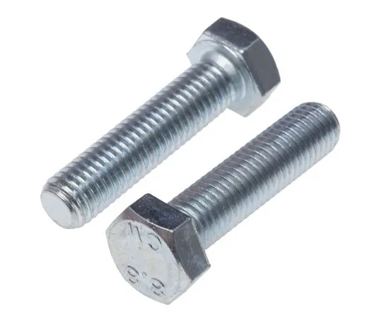 63-6697-16　Clear Passivated, Zinc Steel Hex M12 x 60mm Set Screw　530-208