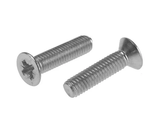 63-6696-56　RS PRO, M6 Countersunk Head, 25mm Stainless Steel Pozidriv A2 304 Plain　529-056
