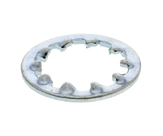 63-6697-10　Bright Zinc Plated Steel Internal Tooth Shakeproof Washer, M12　530-141