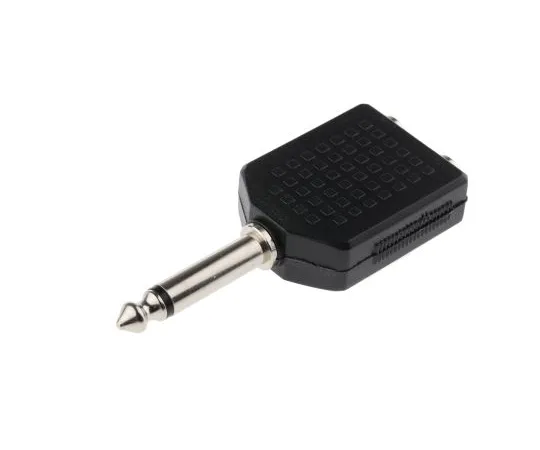 63-6627-98　RS PRO AV Adapter, Female 1/4 in Mono to Male 1/4 in Mono　392-621