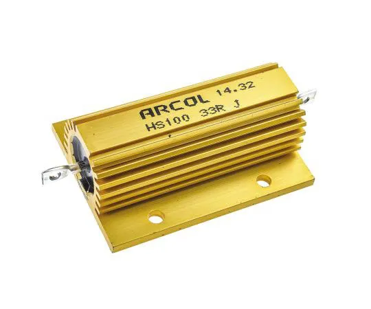 63-7351-50　Arcol HS100 Series Aluminium Ho***d Axial Wire Wound Panel Mount Resistor, 33Ω ±5% 100W　HS100 33R J