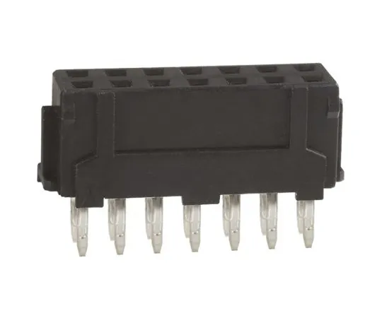 63-6757-87　Board Connection Header DF11 Series 14 Pole 2 mm 2 Row Straight 1 Set (100 Pieces)　DF11-14DS-2DSA05