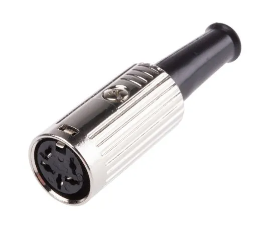 63-6674-54　RS PRO 5 Pole Din Socket, 1A, 100 V ac, Push Lock　491-201