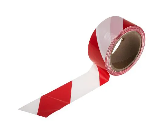 63-6679-60　RS PRO Red/White Polypropylene 100m Hazard Tape　503-714