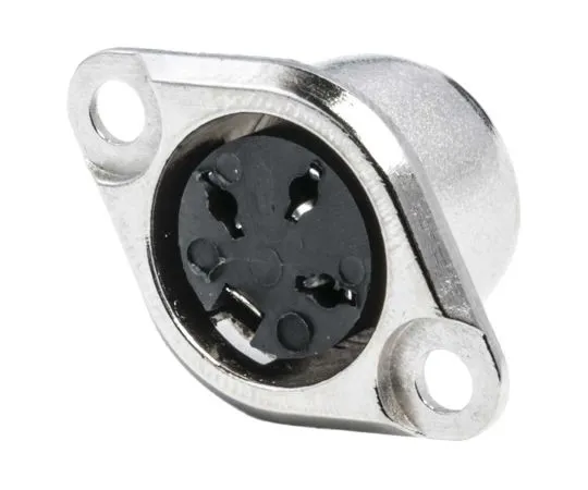 63-6674-46　RS PRO 3 Pole Din Socket, 1A, 100 V ac, Push Lock　491-083