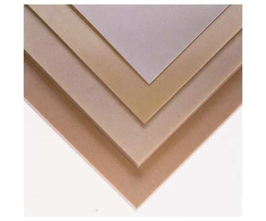 63-7323-37　Natural Cotton Laminated Plastic, 590mm x 285mm x 2mm, Epoxy Resin, Fine Weave Cotton　E21776/113