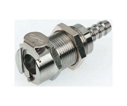63-7326-46　Straight Male Hose Coupling Coupling Body - Valved, Panel Mount, Brass　LCD16004