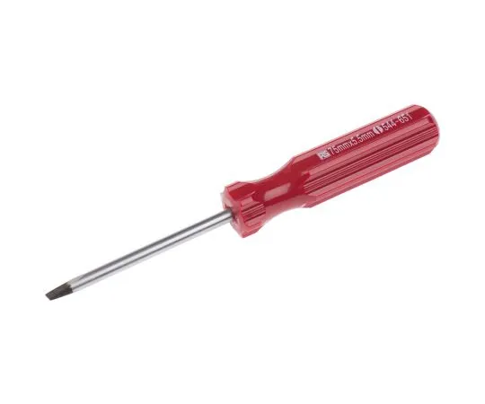 63-6700-60　RS Pro 3 in Chrome Vanadium Steel Standard Screwdriver, Parallel 3/16 in Tip, Cellulose Acetate　544-651