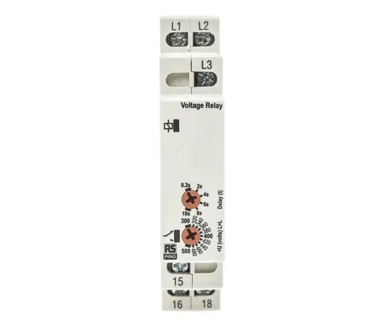 63-6743-18　RS PRO Phase, Voltage Monitoring Relay With SPDT Contacts, 3 Phase, Undervoltage　102-6136