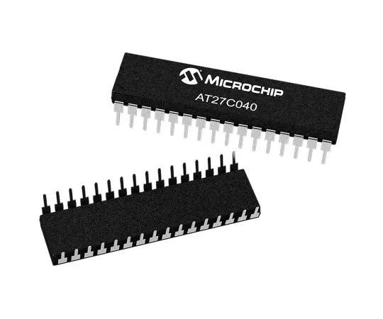 63-7013-53　Microchip Technology AT27C040-90PU, EPROM 4Mbit 512K x 8 bit 90ns 32-Pin PDIP　AT27C040-90PU