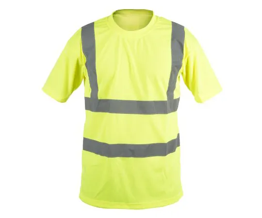 63-6960-25　RS PRO Yellow Unisex Hi Vis T-Shirt, L　124-8208