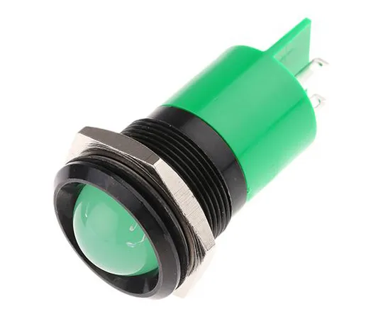 63-6584-57　RS PRO Green Indicator, 230 V ac, 22mm Mounting Hole Size, Tab Termination　207-949