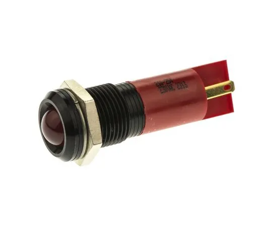 63-6586-47　RS PRO Red Indicator, 230 V ac, 14mm Mounting Hole Size, Tab Termination, IP67　210-254