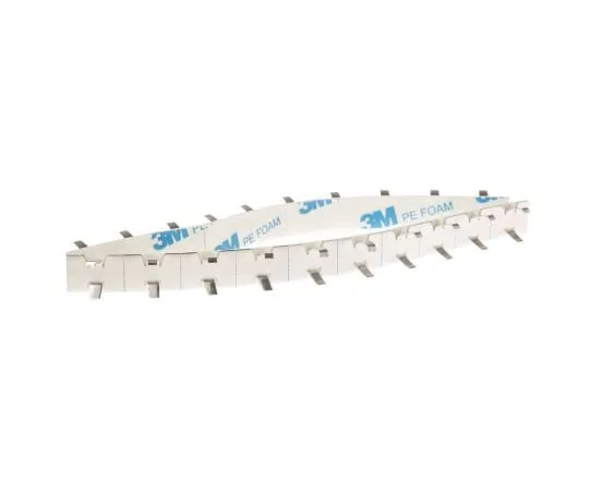 63-6664-84　RS PRO Cable Clip Natural Self Adhesive Aluminium Open Arm Clip, 6mm Max. Bundle　475-198