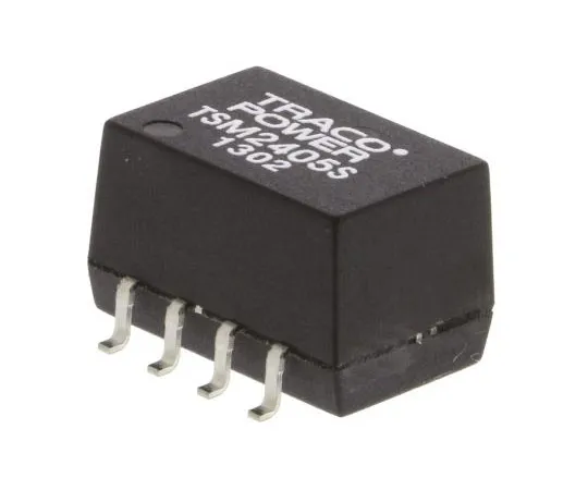 63-7350-66　TRACOPOWER TSM 1W Isolated DC-DC Converter Surface Mount, Voltage in 21.6 → 26.4 V dc, Voltage out 5V dc　TSM 2405S