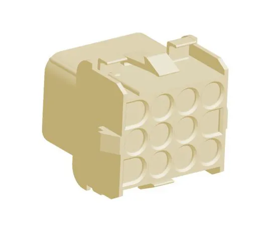 63-6966-63　Connector Housing Female 12 Pole 3 Row 6.35 mm Maiten Lock　1-1863006-2
