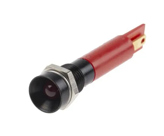 63-6588-29　RS PRO Red Indicator, 12 V, 8mm Mounting Hole Size, Solder Tab Termination, IP67　212-547