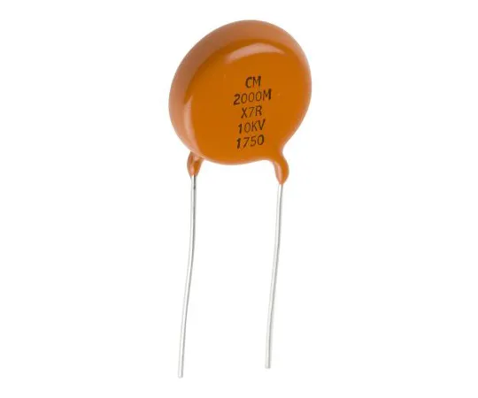 63-7023-30　Vishay Single Layer Ceramic Capacitor (SLCC) 2nF 10kV dc X7R Dielectric 615R Series +105°C Max Op. Temp.　615RX7RAM103EN202M