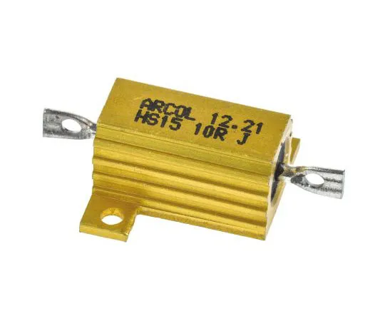 63-7349-02　Arcol HS15 Series Aluminium Ho***d Axial Wire Wound Panel Mount Resistor, 10Ω ±5% 15W　HS15 10R J