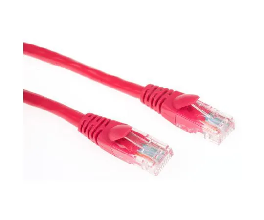 63-6702-75　RS PRO Red PVC Cat5e Cable U/UTP, 10m Male RJ45/Male RJ45 Terminated　556-405