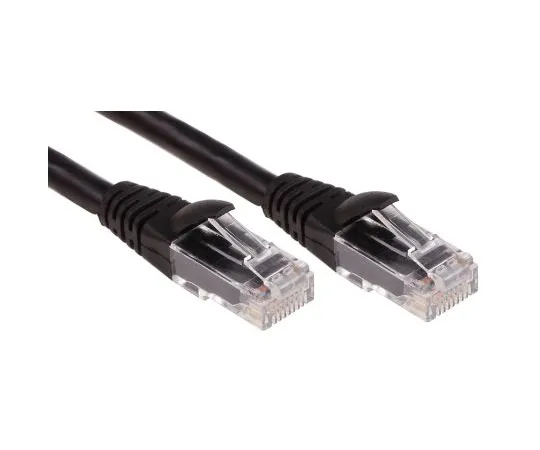 63-6702-53　RS PRO Black Cat6 Cable, U/UTP, Male RJ45/Male RJ45, Terminated, 3m　556-229