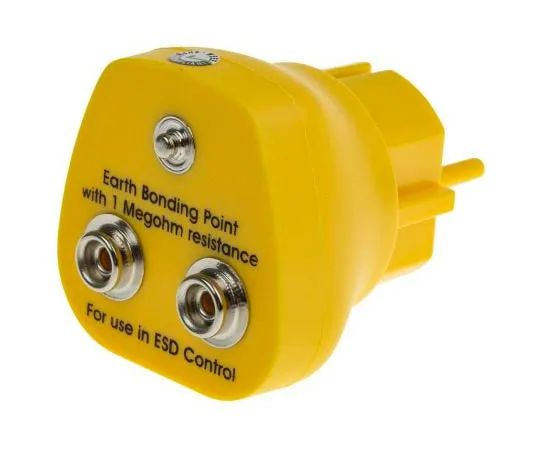 63-6867-37　RS PRO ESD Earth Bonding Plug With 1 x 4 mm Stud, 2 x 10 mm Stud　122-9159