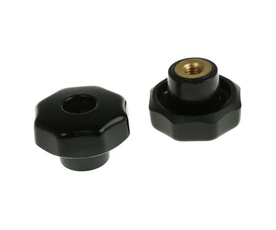 63-6717-23　RS PRO Black Multiple Lobes Clamping Knob, M6　686-193