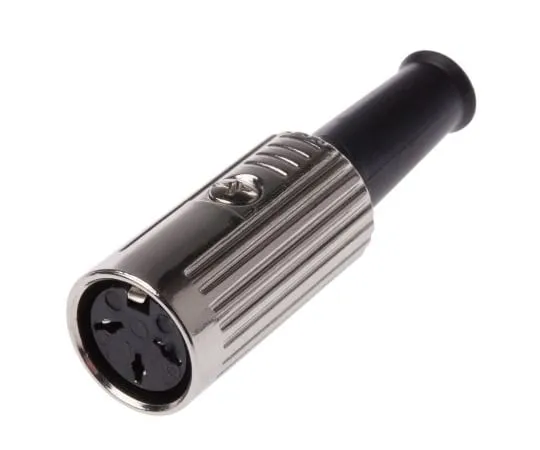 63-6674-45　RS PRO 3 Pole Din Socket, 1A, 100 V ac, Push Lock　491-071