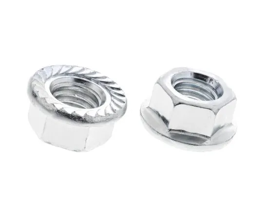 63-6609-74　10.8mm Bright Zinc Plated Steel Hex Flanged Nut, M10　275-563