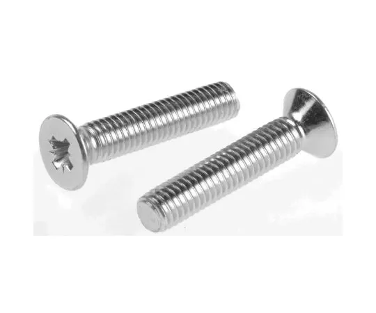 63-6701-84　RS PRO, M5 Countersunk Head, 25mm Steel Pozidriv Bright Zinc Plated　553-497