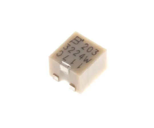 63-7351-29　20kΩ SMD Trimmer Potentiometer 0.25W Top Adjust Bourns 3224 Series　3224W-1-203E