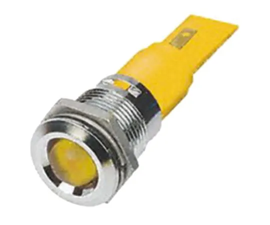 63-6586-05　RS PRO Yellow Indicator, 24 V ac/dc, 22mm Mounting Hole Size, Solder Tab Termination　209-709